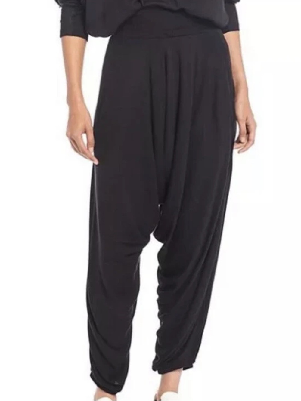 Free People Movement M Black Harem Pants for Women